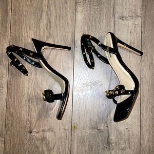 Sexy high heels with gold spikes